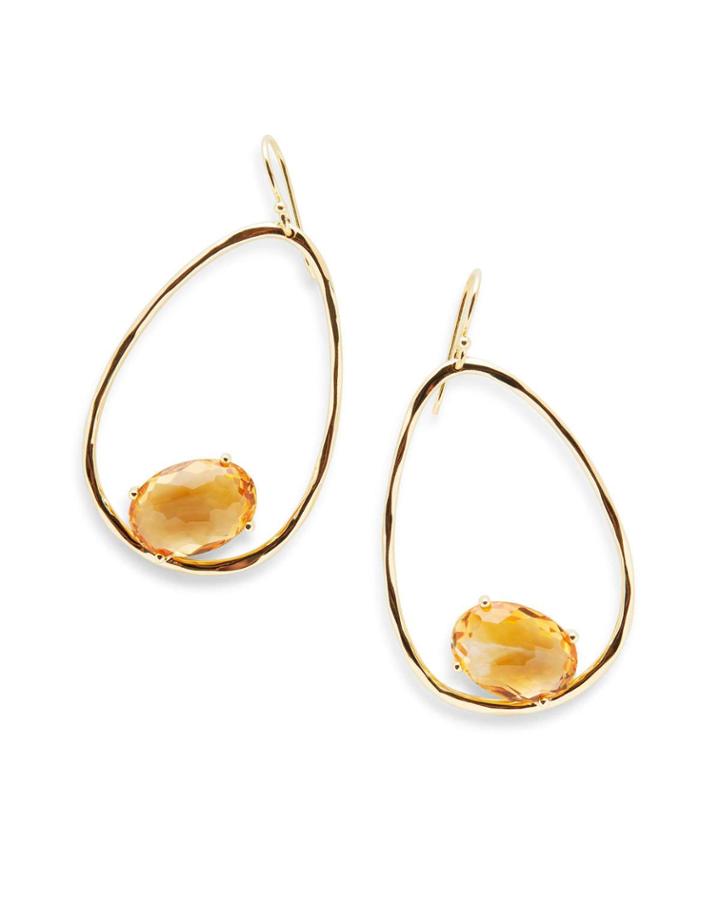 18k Rock Candy&reg; Suspension Earrings In Orange Citrine