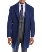 Men's Solid Wool Top Coat