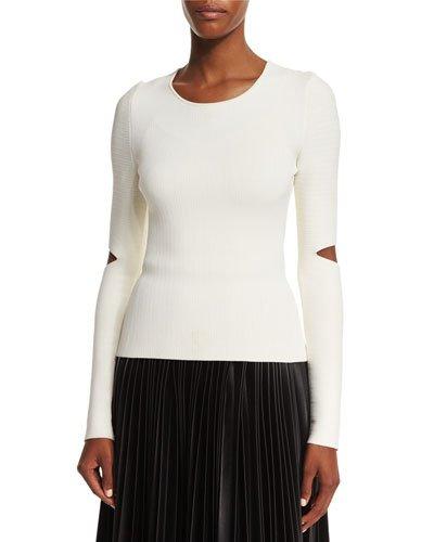 Long Split-sleeve Pullover Top,