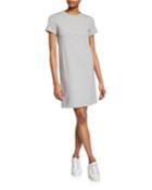 Continuous Rubric Stretch-knit Short-sleeve Tee Dress