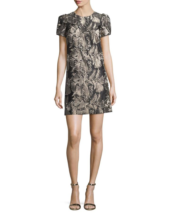 Matador Cap-sleeve Embroidered Cocktail