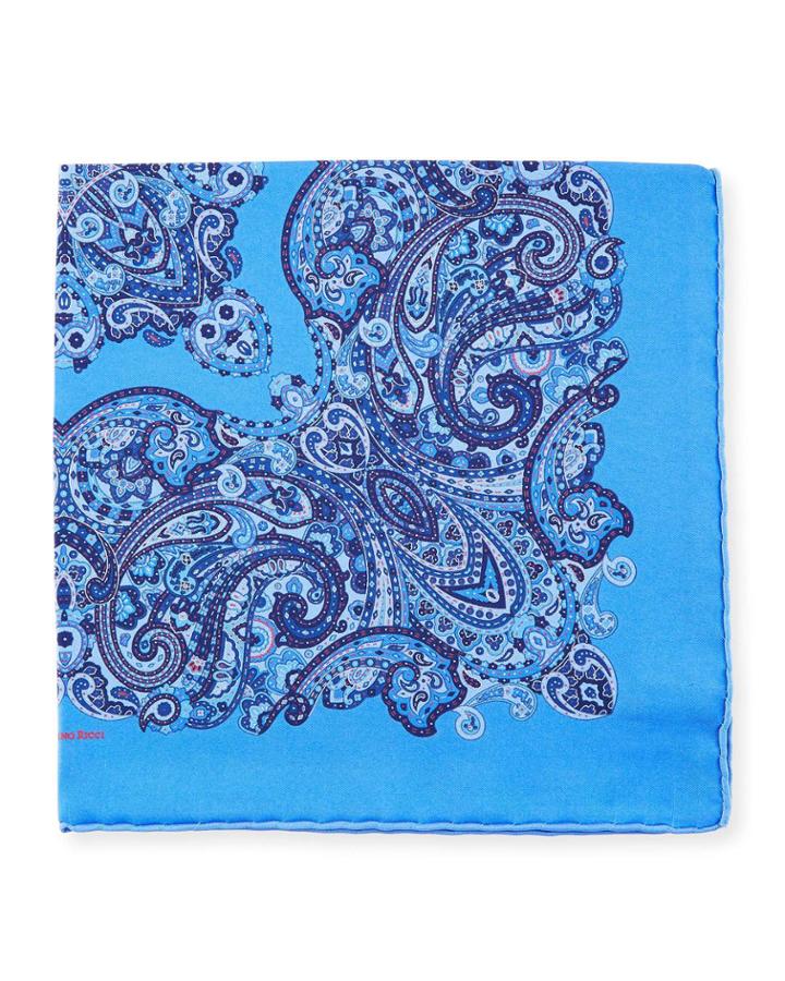 Paisley-print Silk Pocket