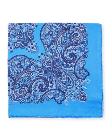 Paisley-print Silk Pocket