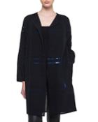 Foil Sequin-embellished Voile Coat