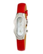Mini Signature Double Diamond Watch W/ Leather