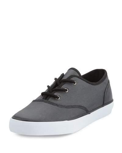 Neptune Twill Low-top Sneaker, Black/white
