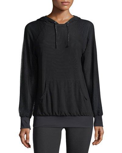 Chi Mesh Performance Hoodie, Black