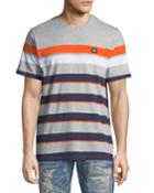 Men's Multicolor Striped T-shirt