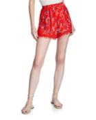 Floral Pompom Pull-on