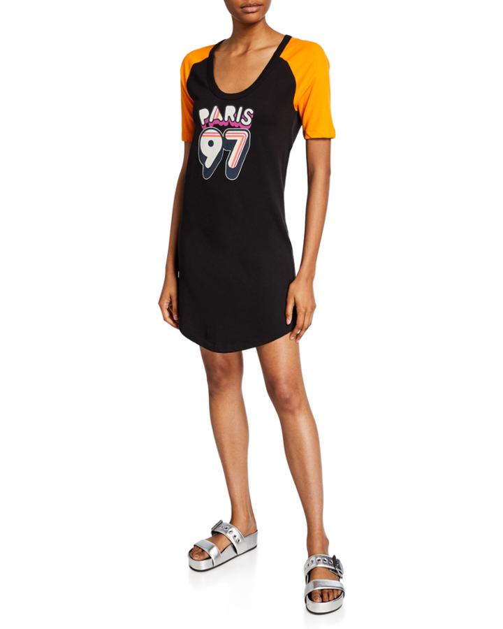 Rachelle Graphic Colorblock Dress