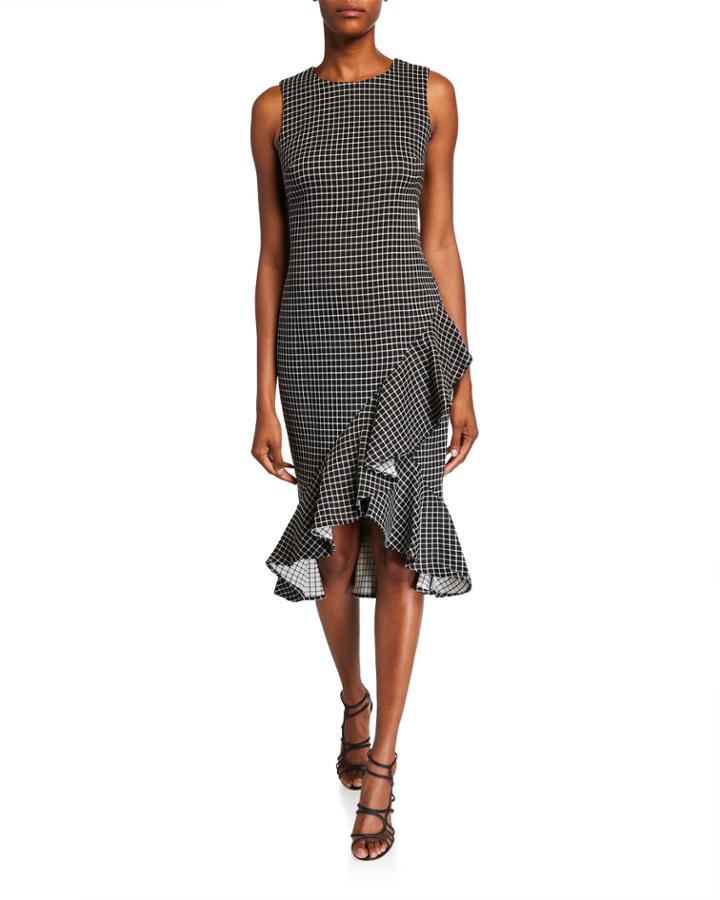Menswear Plaid Ruffle
