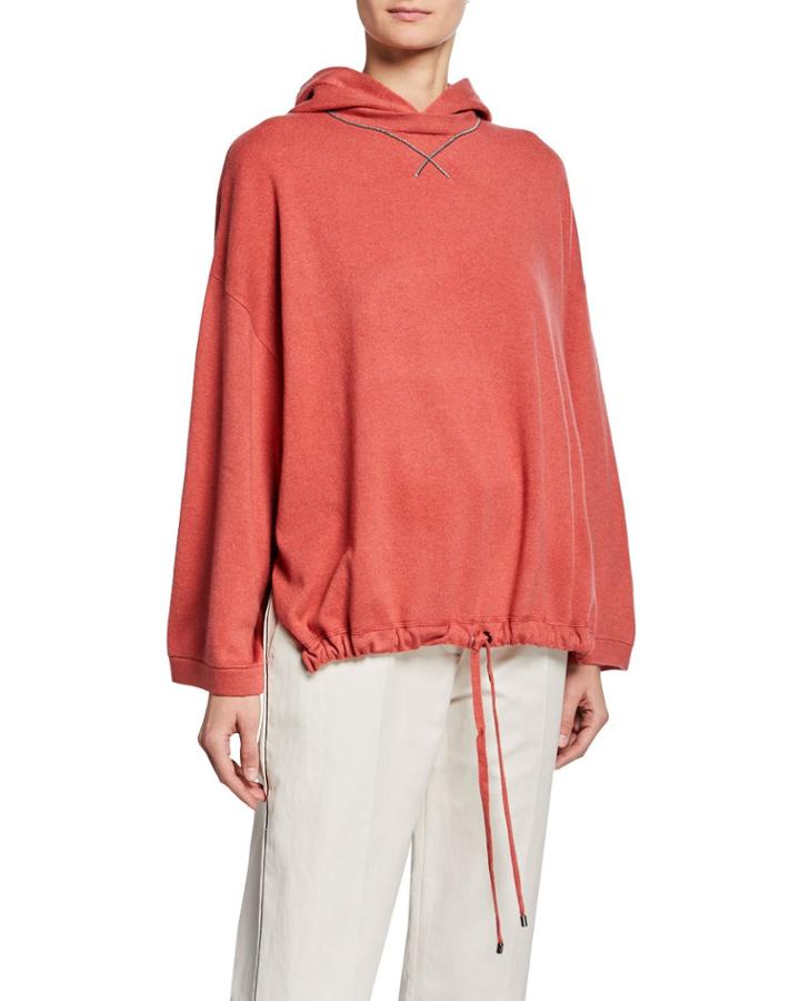 Long-sleeve Cashmere Hoodie