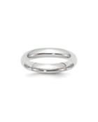 14k White Gold Comfort-fit Wedding Band Ring,
