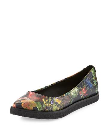 Bala Floral Pointed-toe Flat, Autumn Botanical