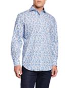 Men's Apple Print Long-sleeve