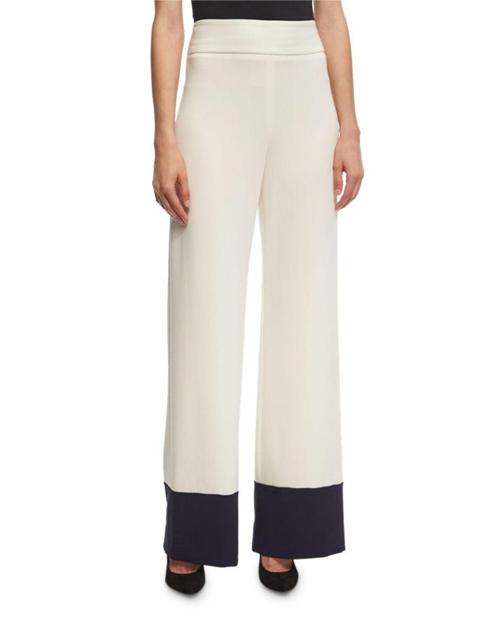 Wide-leg Colorblock Pants