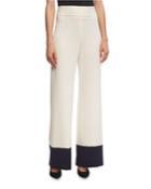 Wide-leg Colorblock Pants