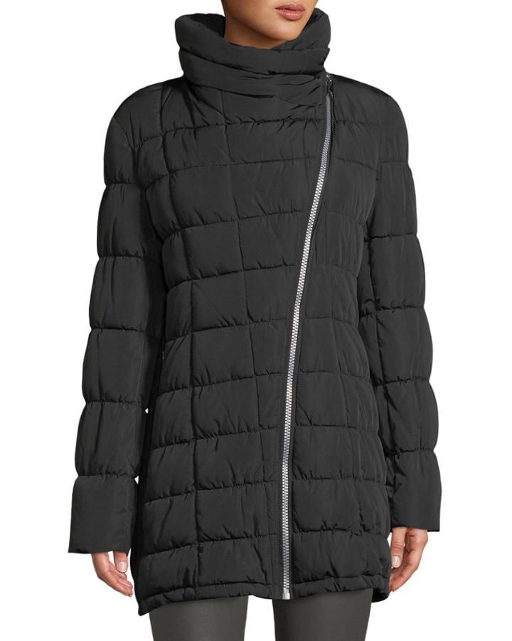 Asymmetric-zip Walker Jacket
