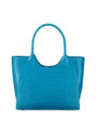 Nancy Gonzalez Crocodile Tote Bag, Blue, Women's
