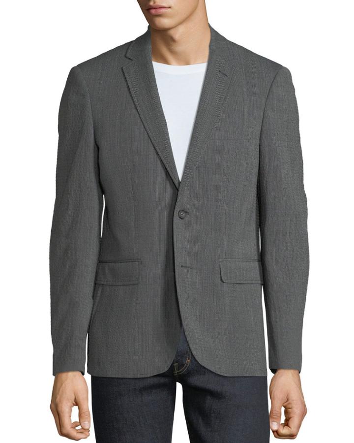 Fulham Wool-blend Seersucker Blazer
