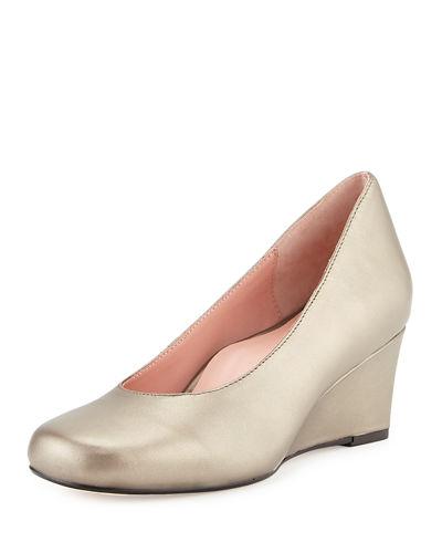 Taijo Napa Leather Wedge Pump