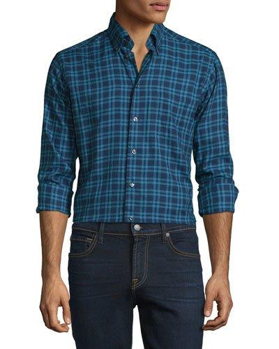 Plaid Long-sleeve Woven