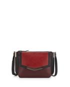 Time's Arrow Mini Trilogy Leather Shoulder Bag, Cherry