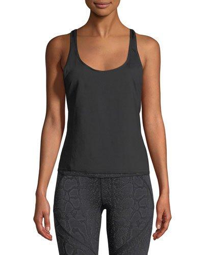 Scoop-neck Twist-back Performance Tank