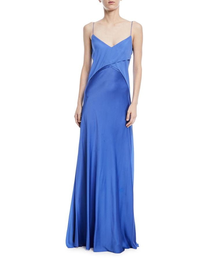 Myles Satin Georgette Gown