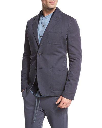 Unstructured Sport Coat, Navy