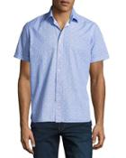 Wallpaper-print Short-sleeve