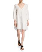 The Elara Pleated High-low Dress