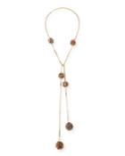 Suono Multicolor Quartz Pompom Necklace