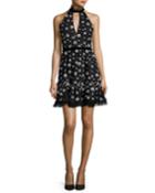 Poppy Sequined Cocktail Dress, Black