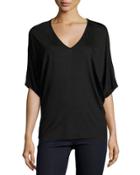 Belden Dolman-sleeve Top, Black