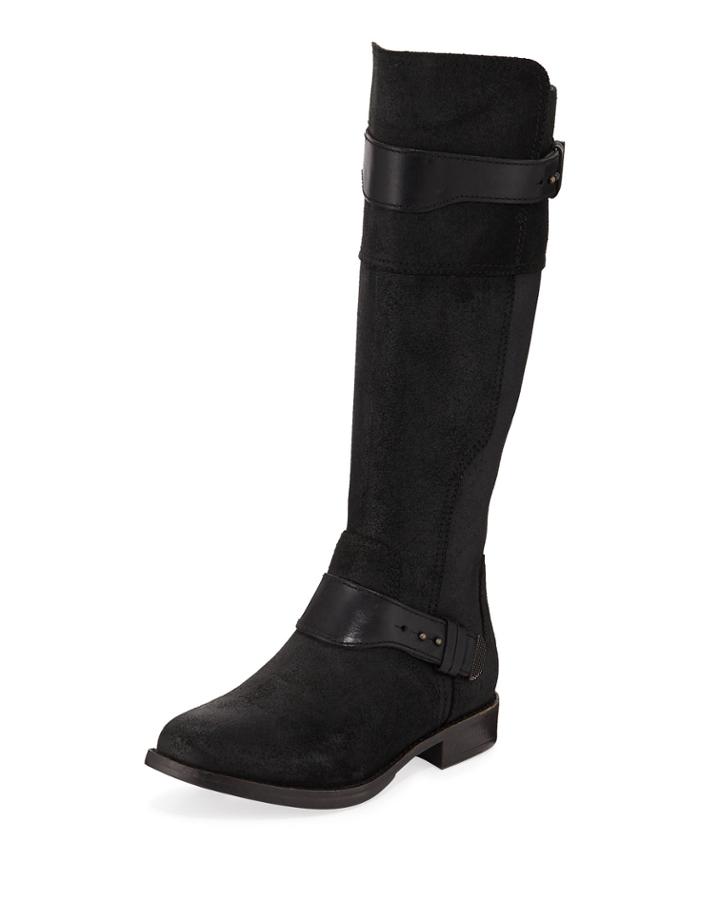 Dayle Twinface Knee Boots