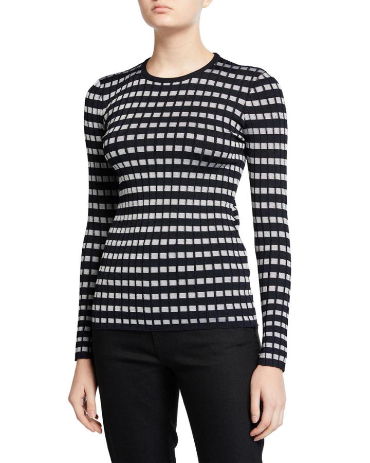Saviny Stripe Crewneck Rib