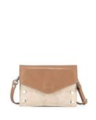 Travis Leather And Cork Clutch Bag