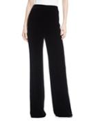 High-waist Wide-leg Velvet Pants