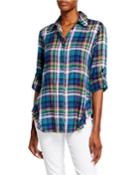 Agetha Soft Plaid Button-down