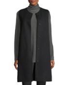 Double-faced Brushed Wool Vest