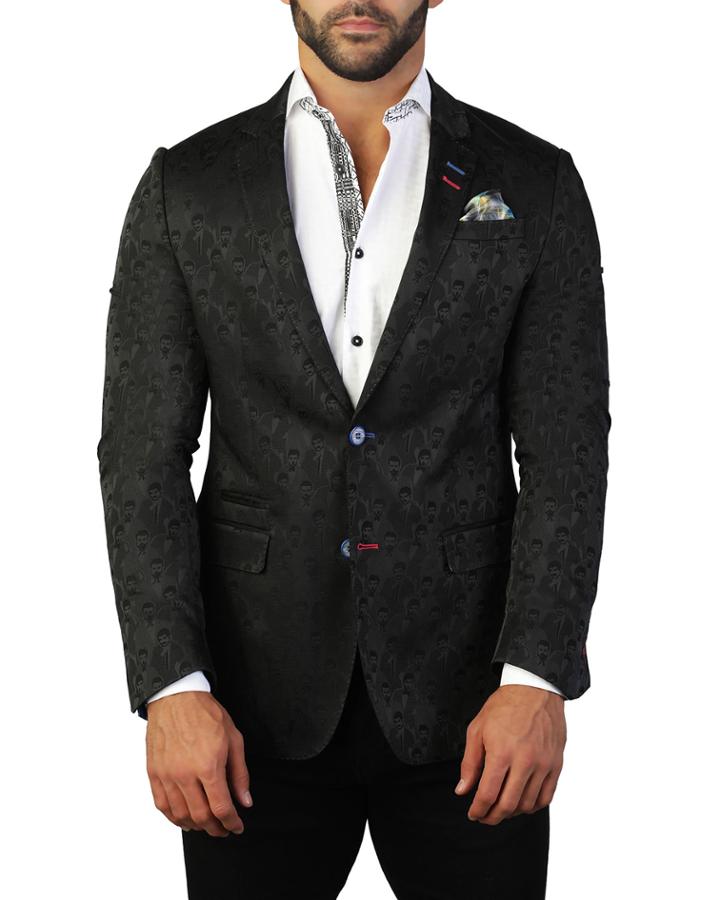 Men's Socrates Textured Two-button Jacket