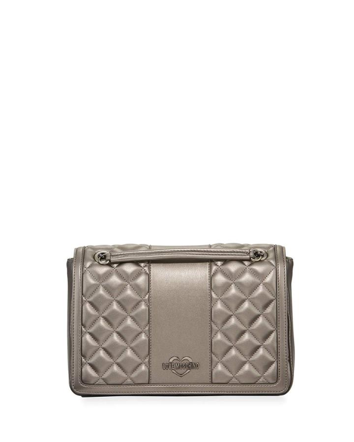 Borsa Quilted Faux-leather Shoulder Bag,