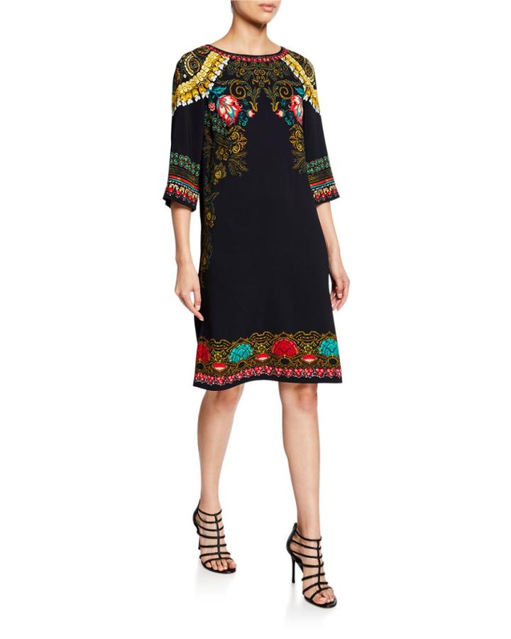 Tower Floral Cady Cocktail Dress
