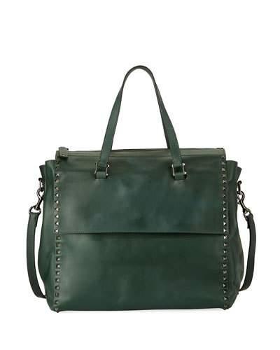 Rockstud Leather Traveling Bag