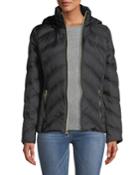 Down Fill Zip-up Hooded Puffer Jacket