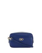 Zip-around Saffiano Leather Handbag, Blue