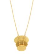 Mango 24k Gold Small Layered Pendant Necklace