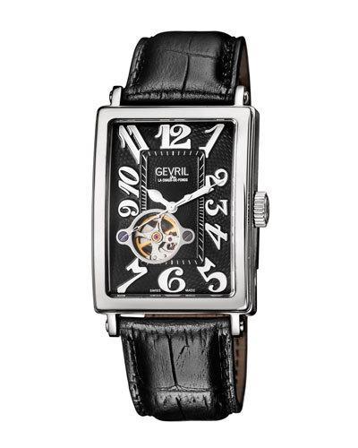 Avenue Of Americas Intravedre Automatic Black Dial Watch With