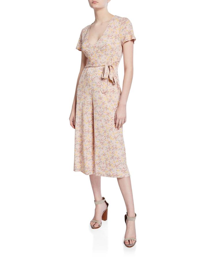 Floral Cropped Jumpsuit